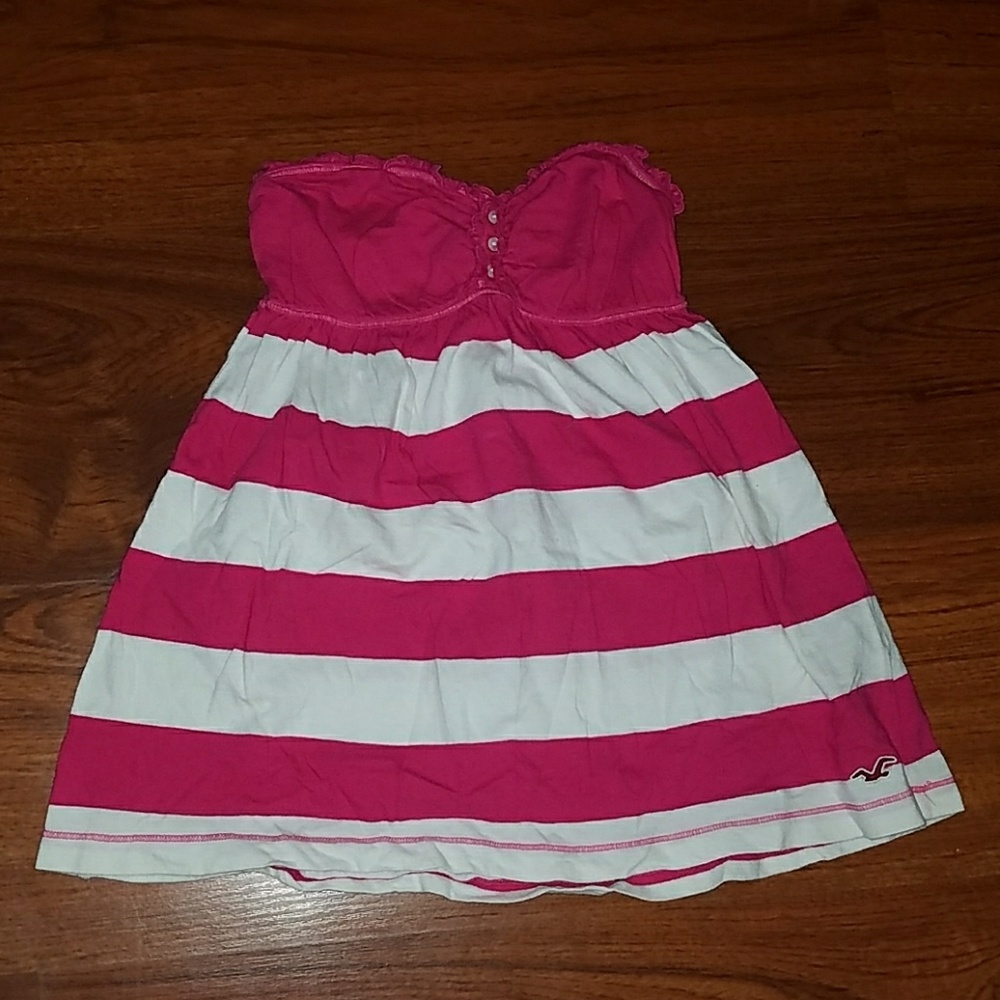 Hollister flowy straples top